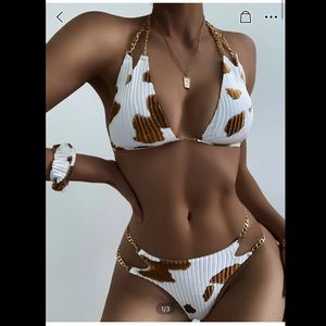 Cow print bikini